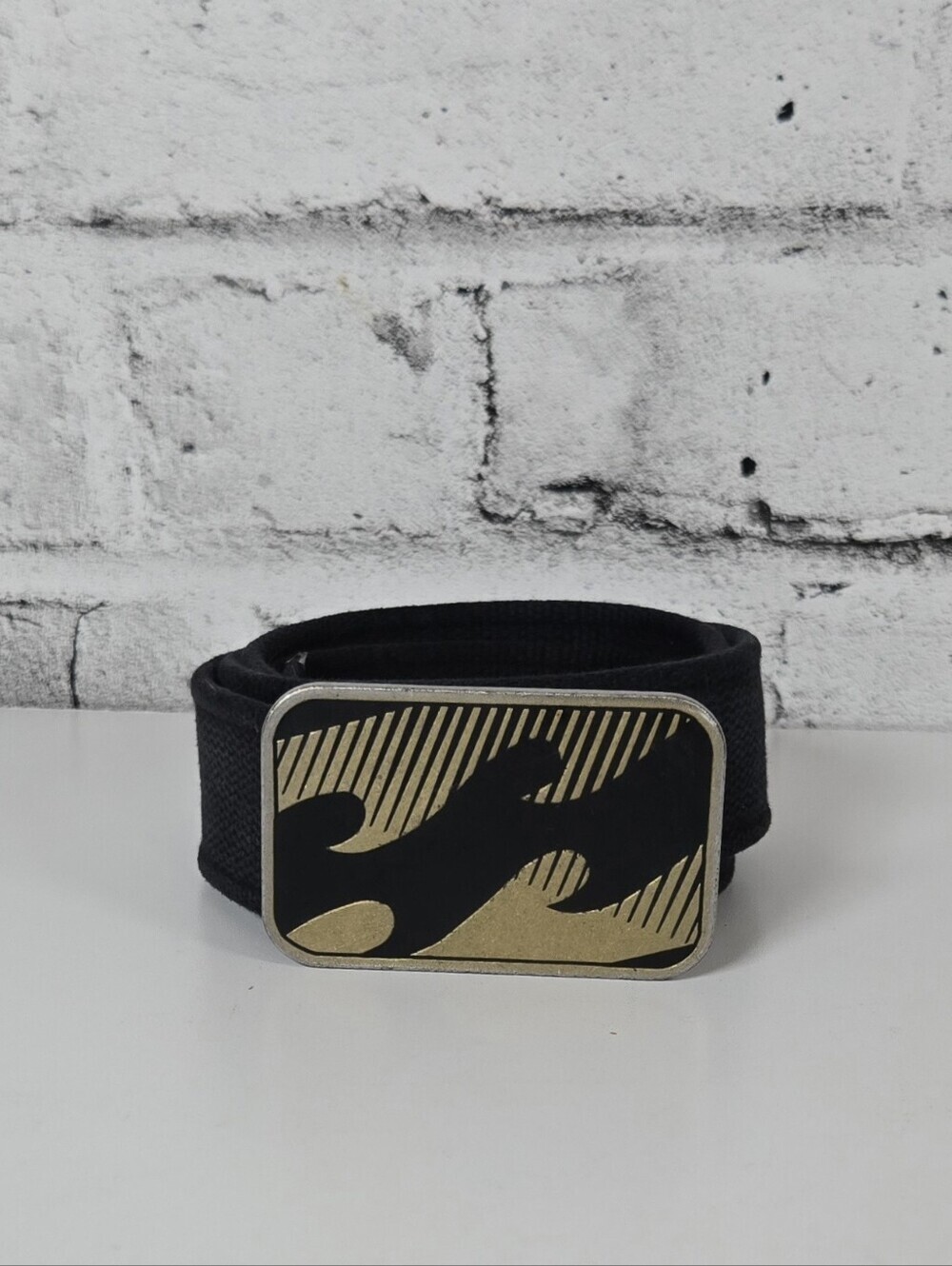 Vintage Billabong Web Belt Surf Skate Y2K One Size Black